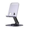 360° Rotating Metal Stand: Foldable & Portable for Phones and Tablets