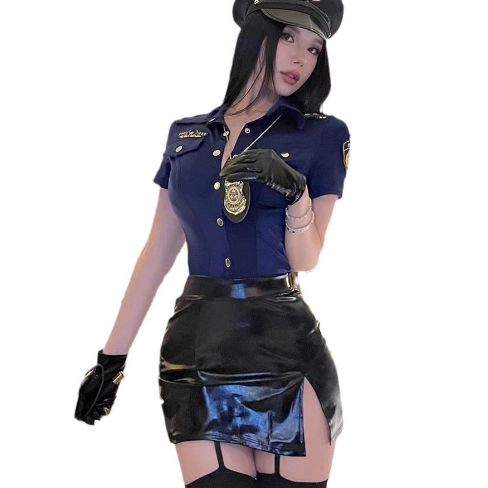 Domila Sexy Lingerie Sexy Policajtka Horúci Dutý Seduction Uniform Vášeň Cosplay Nočný Klub Oblek