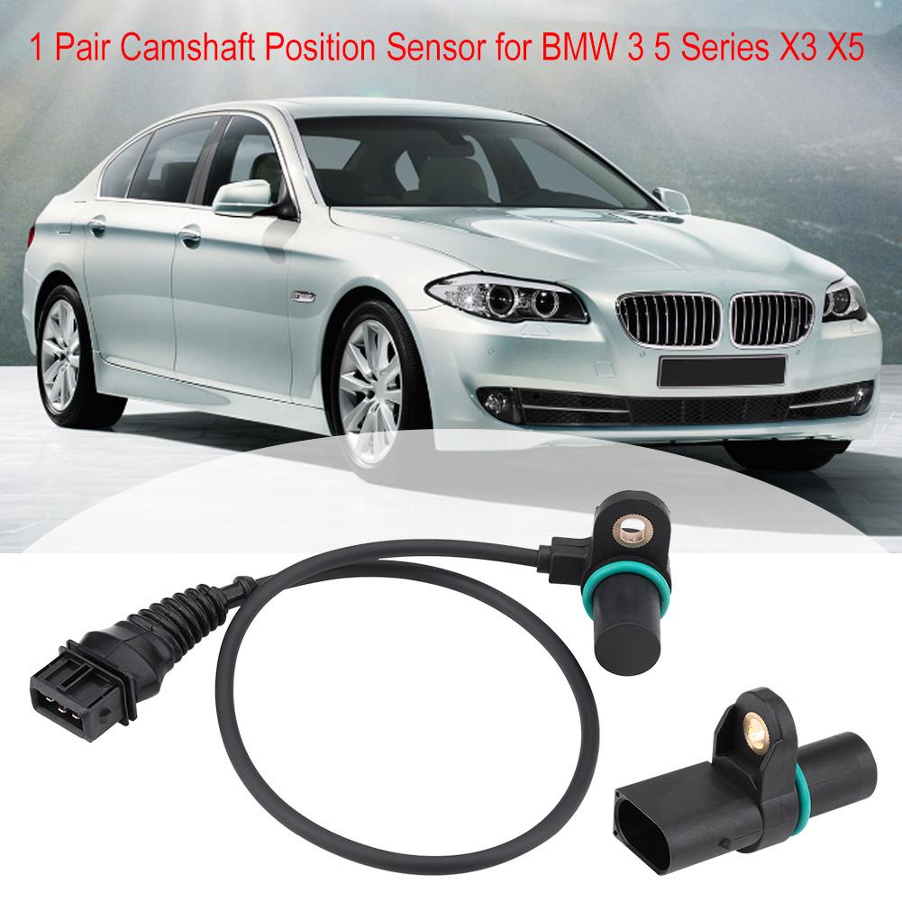 1 Pair Cam Camshaft Position Sensor for BMW 3 5 Series X3 X5 12141438081 12147518628