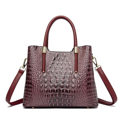 Fashionable Handbags for Women's New Crocodile Pattern Women's Bag European and American Fashion Handbags One-shoulder Crossbody Bag