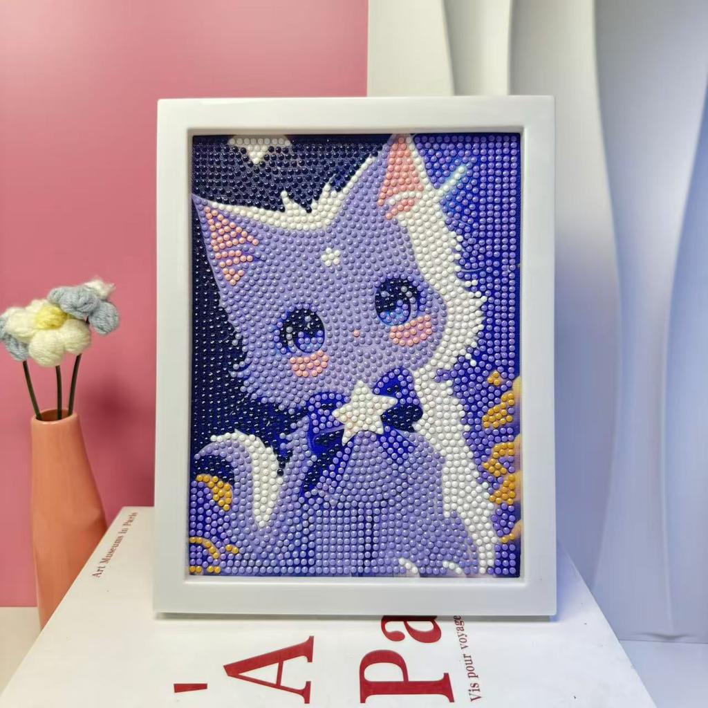 Children'S Diamond Painting Framed Handmade Diy Material Bag Sanrio Diamond Paste Painting Concentration Toy