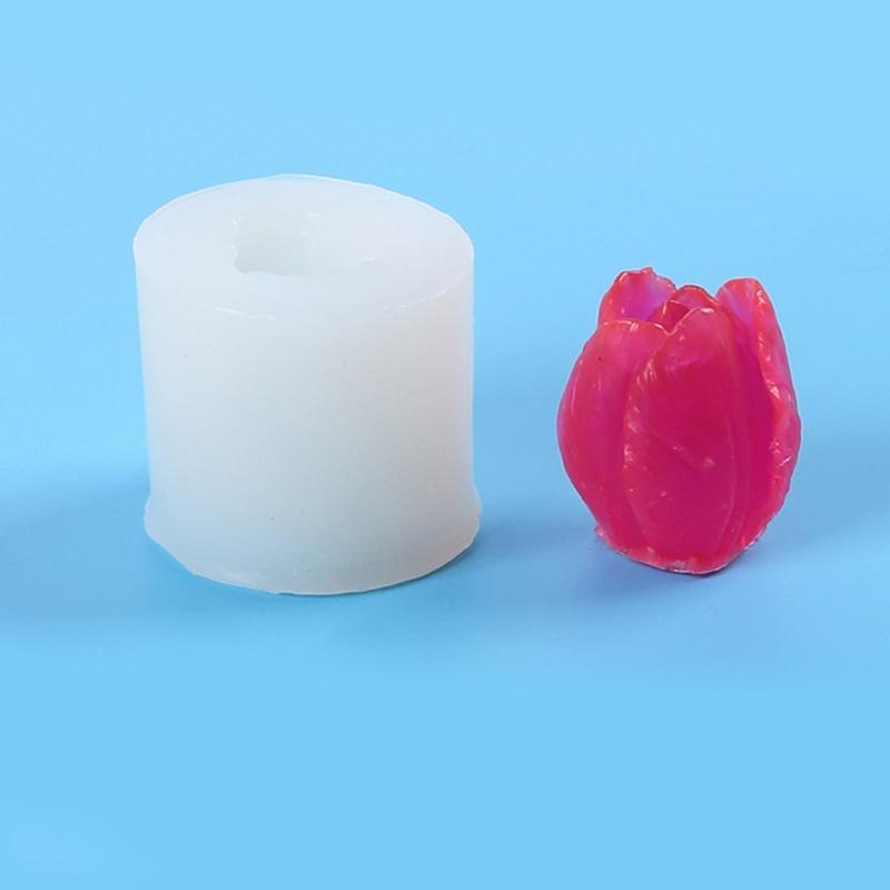 Flower Shape Candle Making Mold DIY Silicone Mold Handmade Plaster Resin Making Supplies for Soap Jelly and More