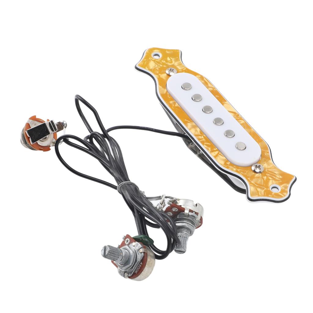 6 St  Single Coil Pickup Prewired Electric Guitar Pickup Replacement with Volume and   Controls