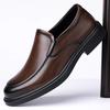 Fashion Men's solid color PVC leather shoes, business shoes, formal shoes, anti slip, soft and not easily deformed 2025