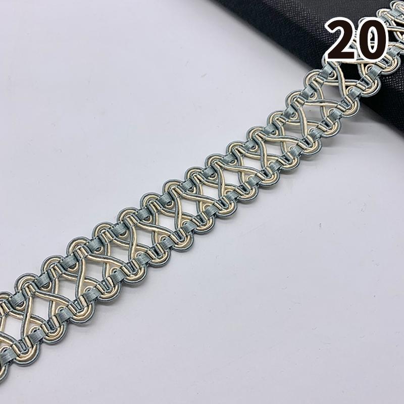 11,5–12 Meter Quastenbesatz, Spitzenband, 3 cm Breite, Spitzenbesatz, Fransen zum Nähen von Vorhängen, Heimpolstern, DIY-Zubehör