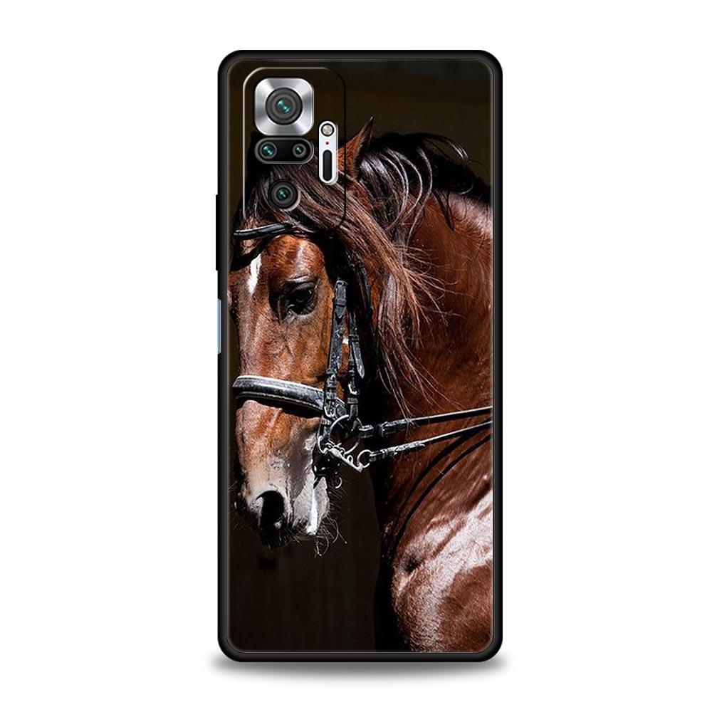 Running Horse Animal Phone Case For Xiaomi Redmi Note 13 12 5G 11 10 Pro Plus 4G 9S 9 8 7 9T 13C 10C 9C 9A Soft Silicone Cover