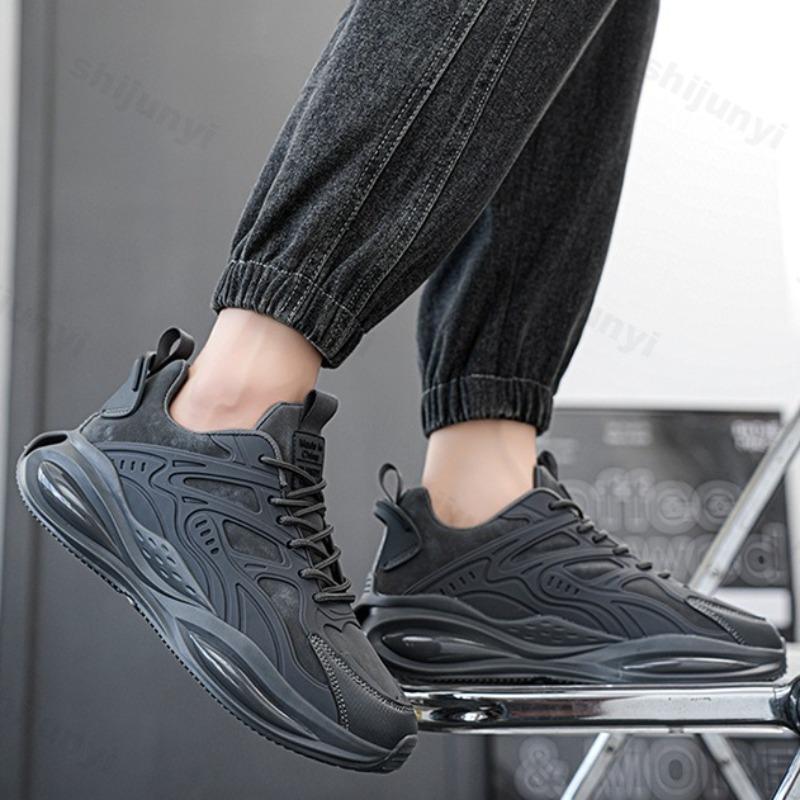 Fashion Men's Fashion Trend Casual Shoes 2025 Spring New Comfortable Outdoor Sports Shoes Thick Soled Non slip Lace-up Chunky sneakers