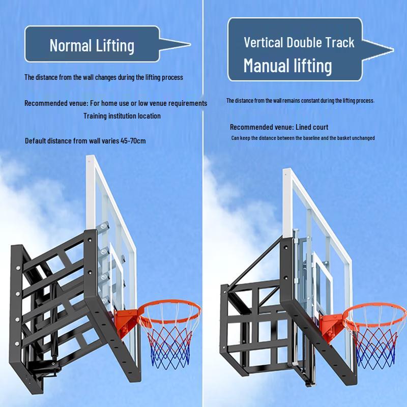Shi Niao Adjustable Wall-Mounted Basketball Hoop