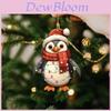 Weihnachts-Pinguin Acryl Auto Spiegel Anhänger im Cartoon-Stil für Auto-Innendekor