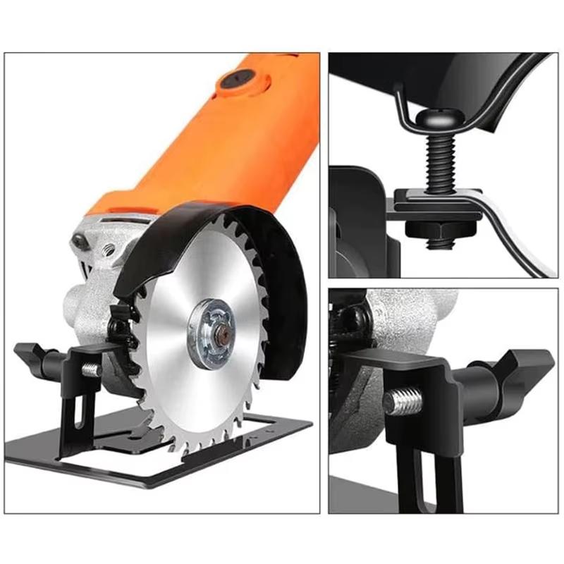 Universal Angle Grinder Protective Shield Adjustable Thickened Cutting Guard Bracket Fit 100-125mm Grinders for Masonry Cutting