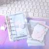 Mini Loose-leaf Notebook Hand Ledger Hand Account Book M5 Pocket Binder Notebook  Kids Gift