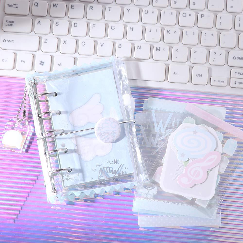 Mini Loose-leaf Notebook Hand Ledger Hand Account Book M5 Pocket Binder Notebook  Kids Gift