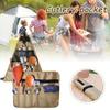 Foldable 900d Oxford Picnic Tableware Storage Bag Waterproof Hanging Canvas Triangle Camping Gear