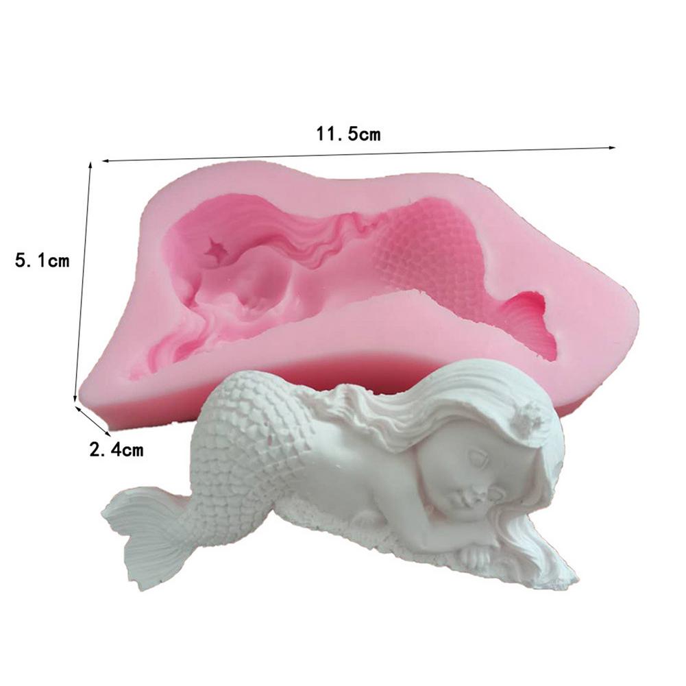 1PCS Mermaid Tail Fondant Mold Silicone Mold Chocolate Candy Molds Sea Kitchen Baking Tools Decorating Baking Tools 45a