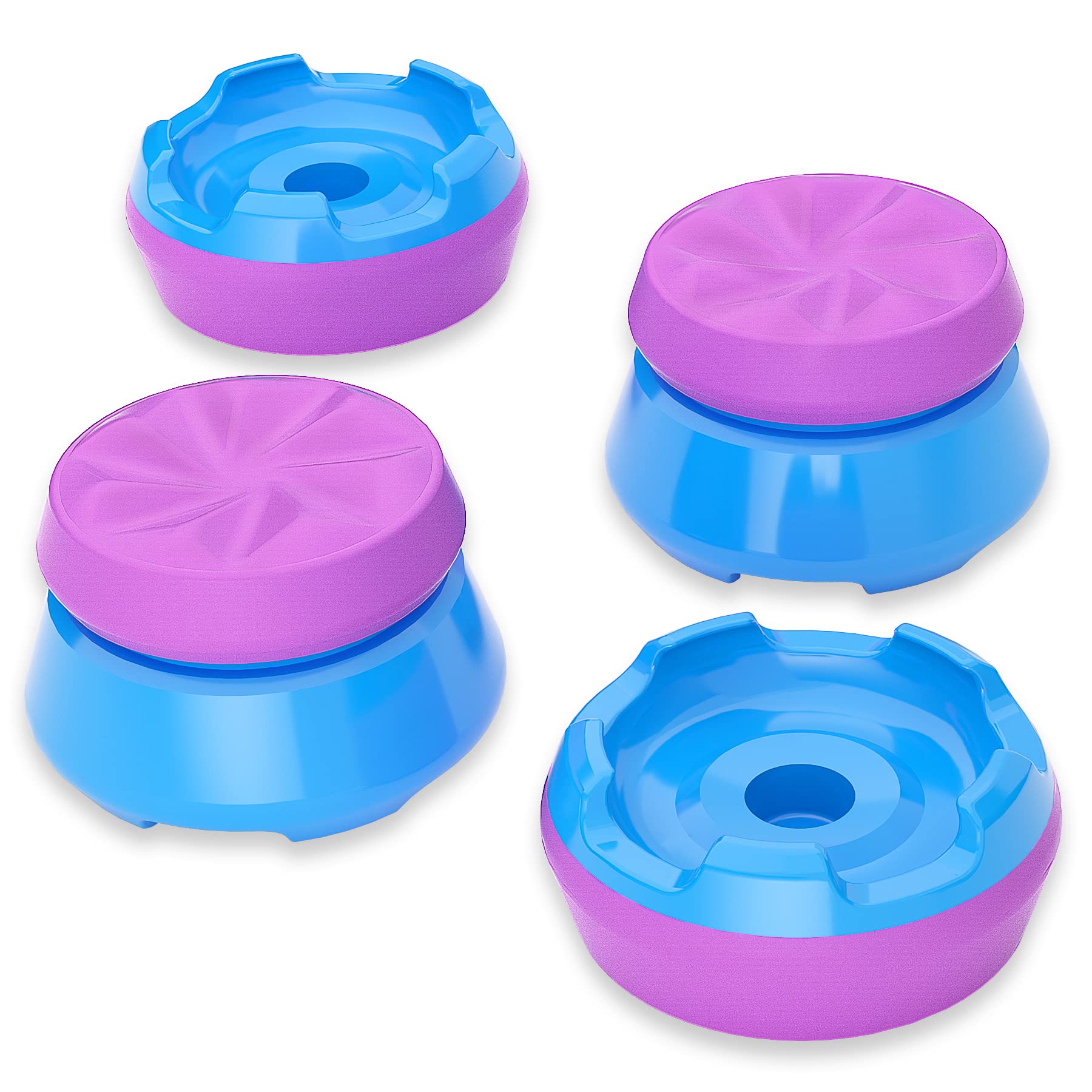 

PlayVital Thumbs Pro HURRICANE Подовжувач стіків сумісний з ковпачками джойстика PS5, накладки для грипу, сумісні з контролером PS5, 2 купола, увігнуті, фіолетові