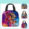 Sac à déjeuner 3D Super Mario pour enfants, Portable et élégant, Couleurs violet/bleu/vert