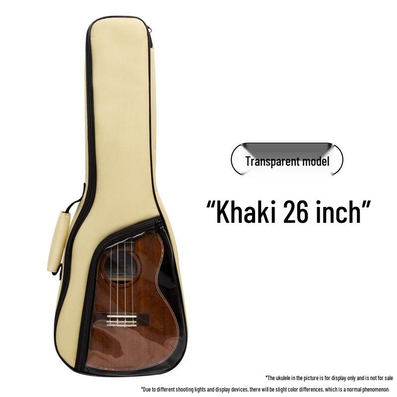Rockman Ukulele Case: Padded Double-Shoulder Bag for 23" & 26" Ukuleles