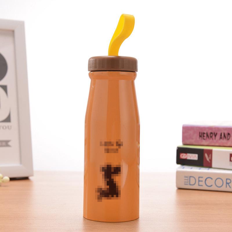 

Мультяшная студенческая бутылка для воды Милая бутылка для молока Детская чашка для воды Термос из нержавеющей стали Бутылка для воды Дорожная кружка для чая Офисная чашка-термос 420ML