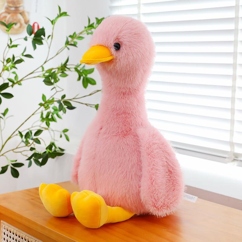 

Plush Animal Toy Large Yellow Duck Stuffed Doll For Kids Bedroom Decor 35cm
