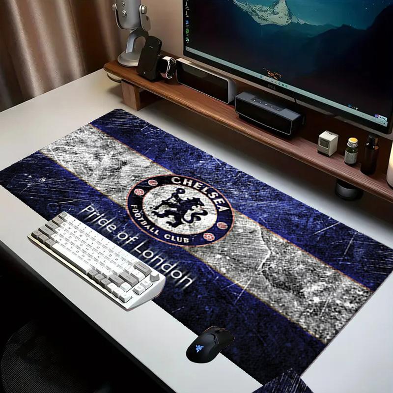Chelsea Football Club Crest Mouse Pad Office Desk Mat, Gaming Mouse Pad Mousepad, Keyboard pad,Heavy-Duty Non-Slip Rubber Backing, Gift
