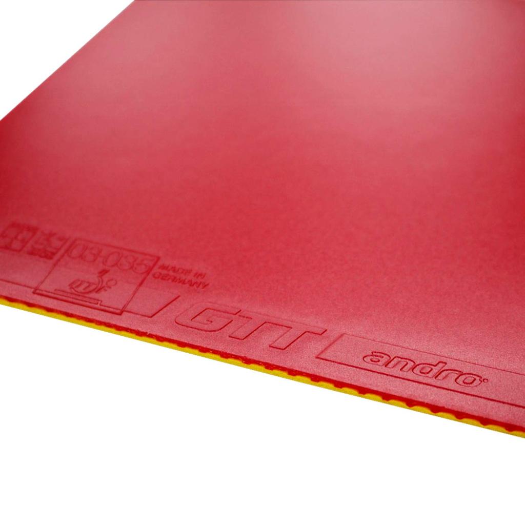 Andro Japan Tischtennisbelag GTT40 GTT40 Light Tension Back Soft Rubber 112276 Rot (Undro) 1.6