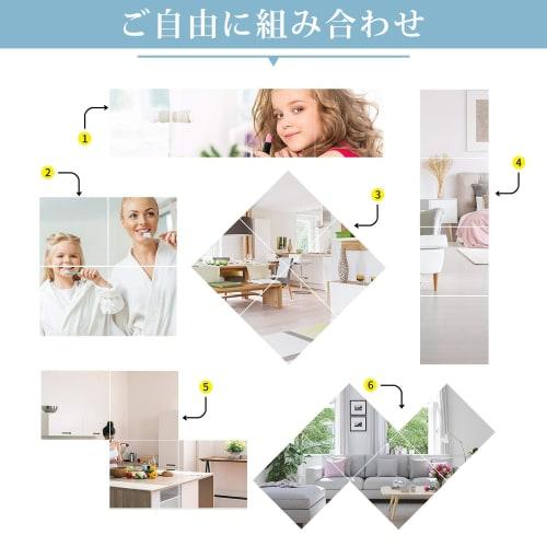 Full-length Mirror, Shatterproof, Stick-on Acrylic Mirror, Suitable for Bathrooms, Entryways, Living Rooms, and Closets. No Drilling Required. Conveni