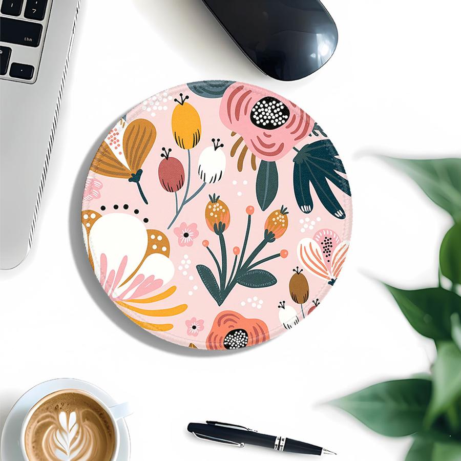 1pc Mouse Pad office Pad Keyboard Mouse Pad Computer Laptop Pad Desk accessories Game Console Pad Anti slip Flower Print