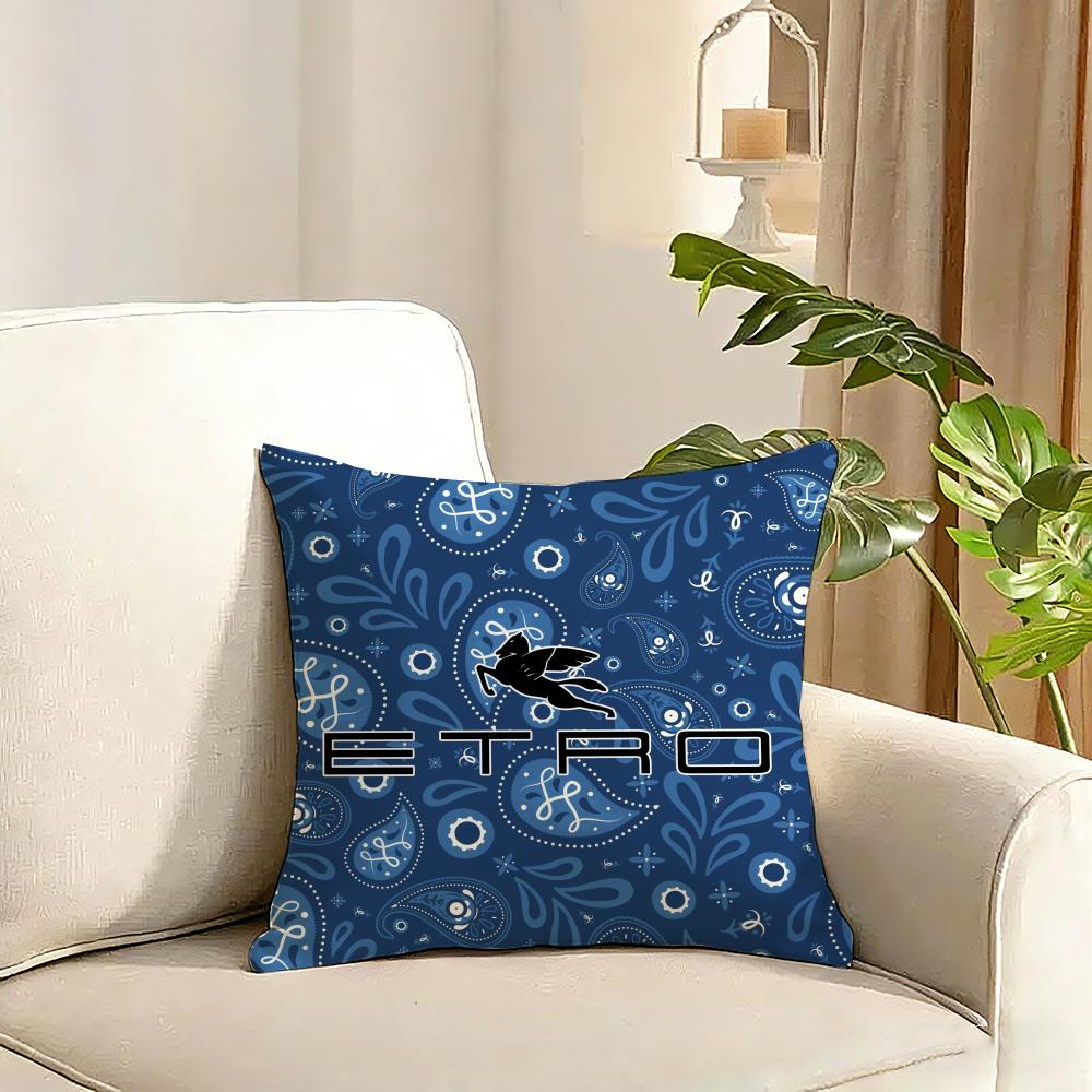 Classic Design EEtroS Cushion Cover Reversible Plush Pillow Cover Soft Fluffy Home Decor for Sofa Bedroom