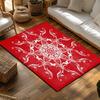 Vintage Persian Area Rug Non Slip Washable Floor Mat Living Room Home Decor Bohemian Carpet Modern Abstract Pattern Red