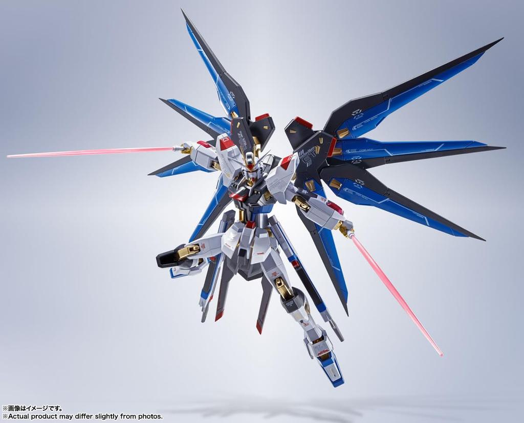 TAMASHII NATIONS METAL ROBOT SPIRITS Mobile Suit Gundam SEED DESTINY Strike Freedom Gundam Ca. 140mm PVC ABS Bemalt Bewegliche Figur <SIDE