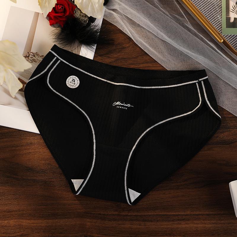 Large Size Pure Cotton Panties Class A Antibacterial Baby Cotton Sports Style High Elasticity Leg Less Women’s Panties