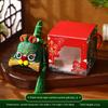 Dragon Boat Festival Embroidered Tiger Sachet, Chinese Style Incense Bag Pendant, Children's Portable Mugwort Mosquito-Repellent Pouch, Car Hanging