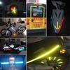 15 mm/30 mm DIY reflekterende klistremerker for biler, motorsykler, elektriske sykler, hjelmer, refleksremser Sikkerhetsadvarsel felgdekaltape