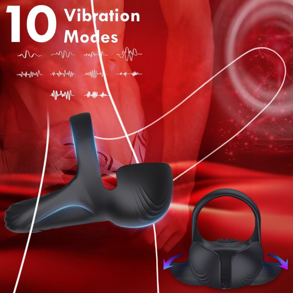 Perona Remote Control Wearable Vibrating C-ring Egg Massager