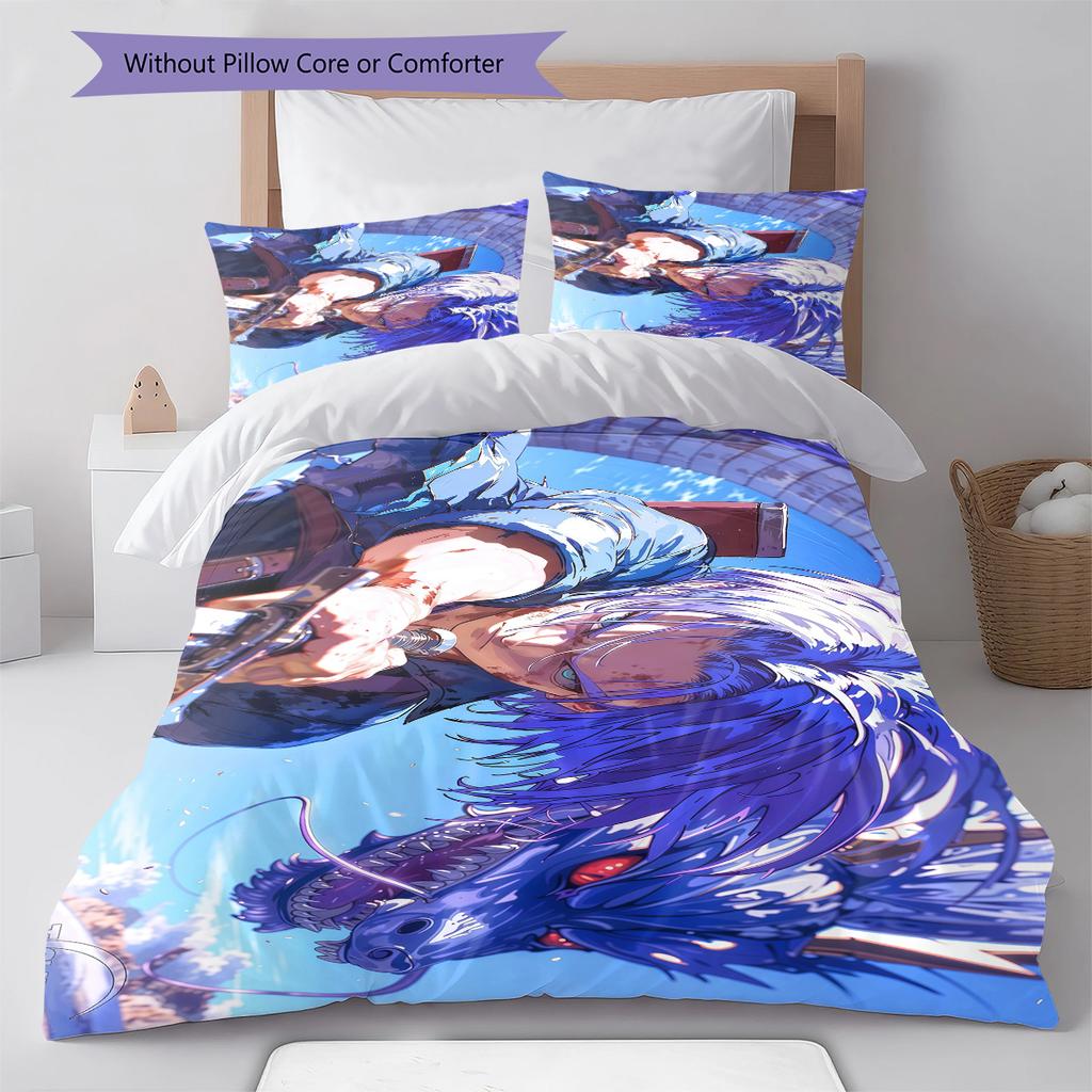 Roupa de Cama com Estampa de Troncos, Conjunto de Colcha Capa de Colcha Fronha Presente de Aniversário para Casa (1 capa de edredom + 2 fronhas, sem enchimento.)