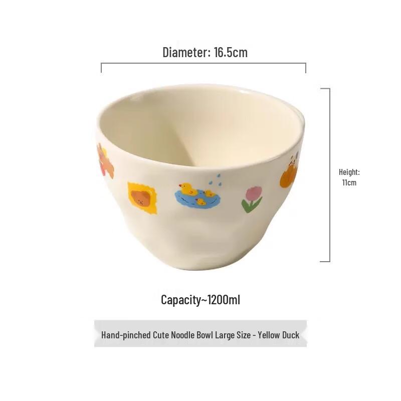 ZISIZ Keramická ručně modelovaná miska na nudle