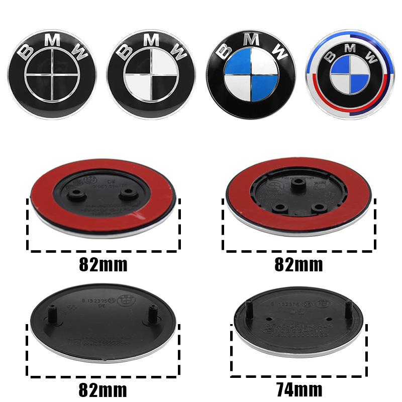 1PCS 74mm 82mm Car Front Grille Decorative Front Cover Badge Accessories for BMW E30 E38 E39 E46 E60 E61 E90 X1 X3 X4 X5 X6 E70