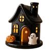 Halloween Pumpkin House Resin Ornament