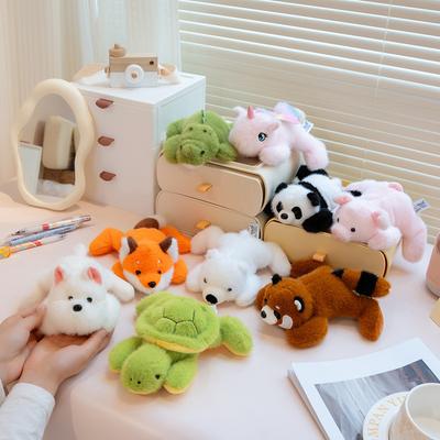 Table Companion Series Little Raccoon West Highland Pig Plush Little Doll Office Table Decoration Little Doll