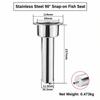 2 in 1 Marine Rod Cup Holder Stainless Steel Fishing Rod Holder Durable Boat Rod Holder  for Ship