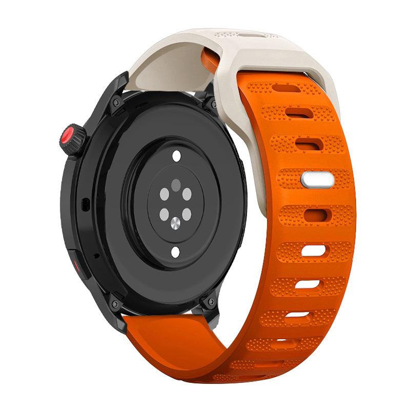 

20mm 22mm WatchStrap For Samsung Galaxy Watch 7/classic 8/6/5/4 Pro/3/active 2/46 Silicone bracelet huawei watch GT5 4 3 pro strap Universal width 22mm