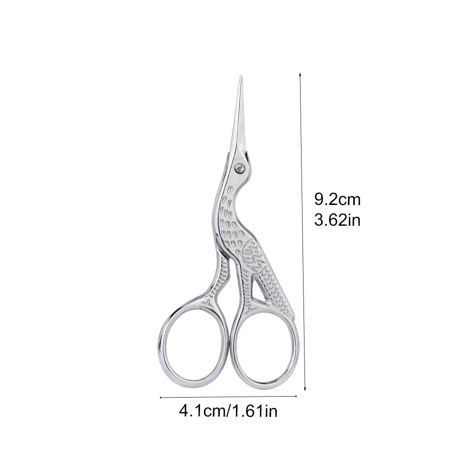 Fenrry 1pc Retro Crane Mouth Scissors Stainless Steel Scissors Cross Stitch Embroidery Knitting Sewing Handicraft Scissor DIY