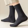 Versatile Solid Color Mid Tube Socks Japanese Casual Breathable Pile Socks Comfortable