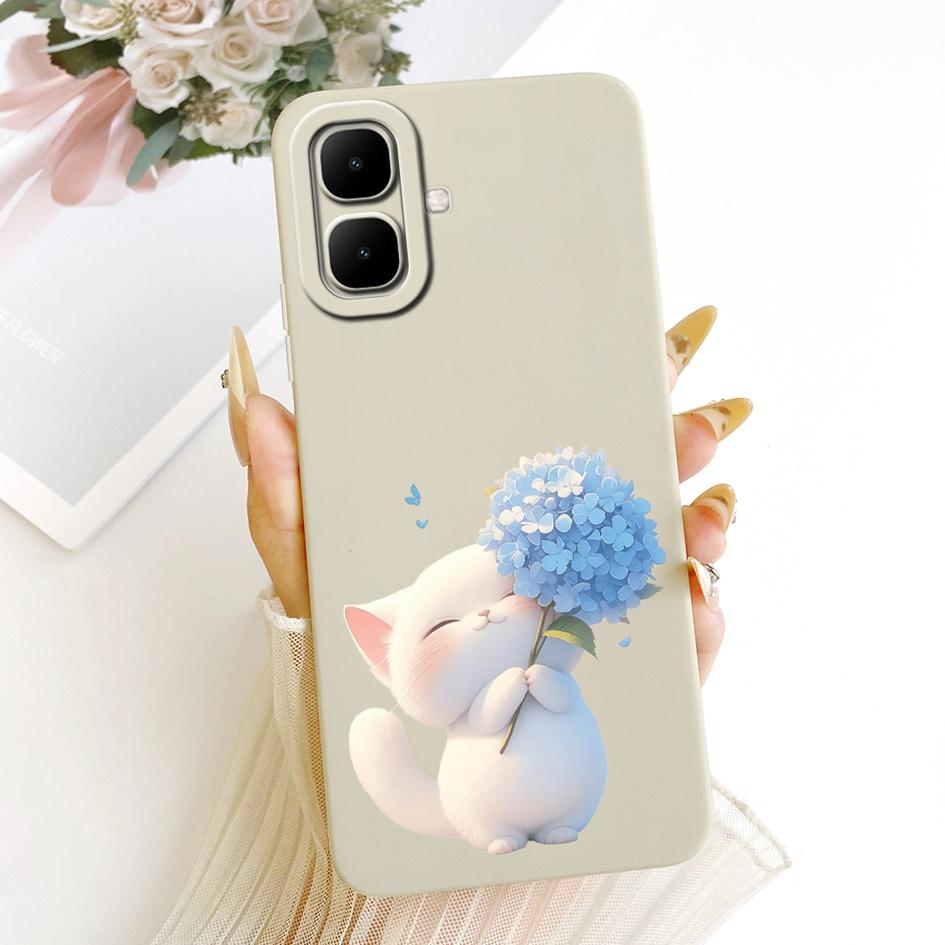 For Infinix Smart 10 Phone Case X6725 Cover Cute Cat Owl Daisy Painting Soft Silicone Back Shell For Infinix Smart10 Pouch Coque