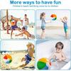 Non-Toxic Inflatable Beach Ball 6 Colors Pvc Water Toy For Pool Lake Party Summer Fun Two Sizes Manual Pump
