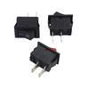 10 Stück Druckschalter 10x15mm SPST 2-Pin KCD11 Einrast-Kippschalter Ein/Aus 3A 250V Netzschalter Schwarz Rot