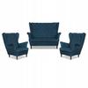 Carol Lounge Set Sofa Armchairs Stripes Family Furniture Navy