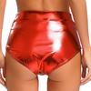 Women's Shorts Wetlook Hotpants Metallic Panties Shiny Stretch Dance Shorts Party Disco Night Club Costume
