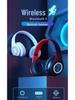 Bezdrátová sluchátka Bluetooth B39 s náhlavní montáží, světelná, skládací, s těžkými basy
