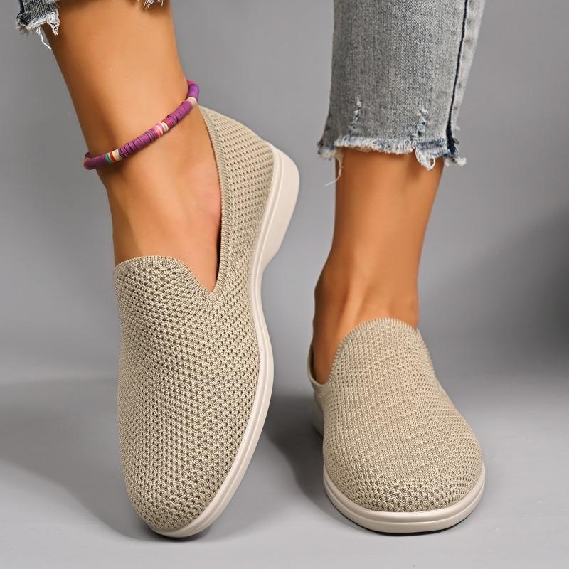 

Модная повседневная тканевая обувь Осень Новая Круглый носок Глубокий сетчатый Дышащая Мягкая подошва Противоскользящая Износостойкая Одинарная обувь 42 бежевый